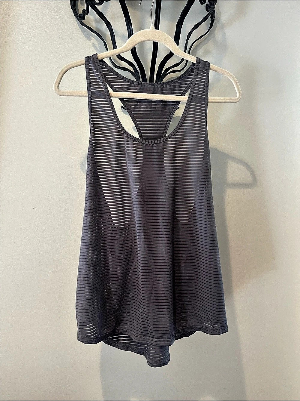 ZYIA Mesh Training Tank Top Gray